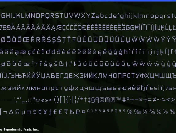 Zekton font