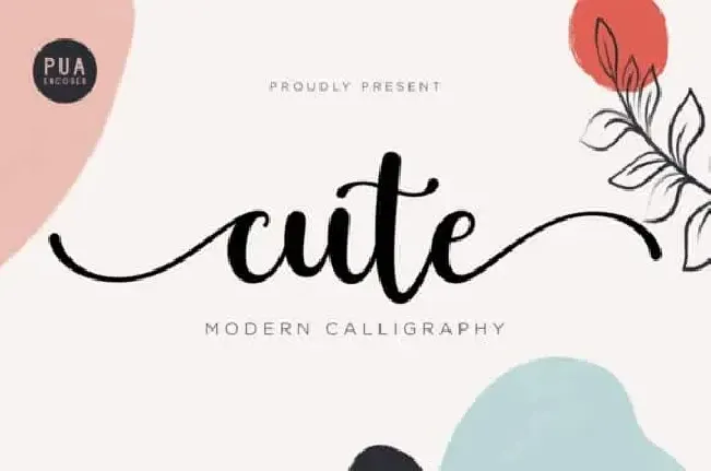 Cute Calligraphy font