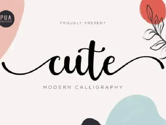 Cute Calligraphy font