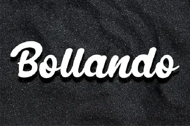 Bollando Bold Script font