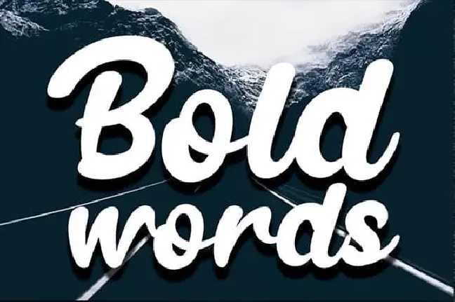 Bollando Bold Script font