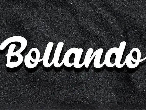 Bollando Bold Script font