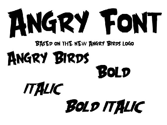 Angry Font New