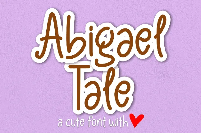 Abigael Tale font