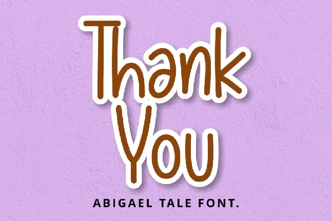 Abigael Tale font