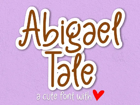 Abigael Tale font