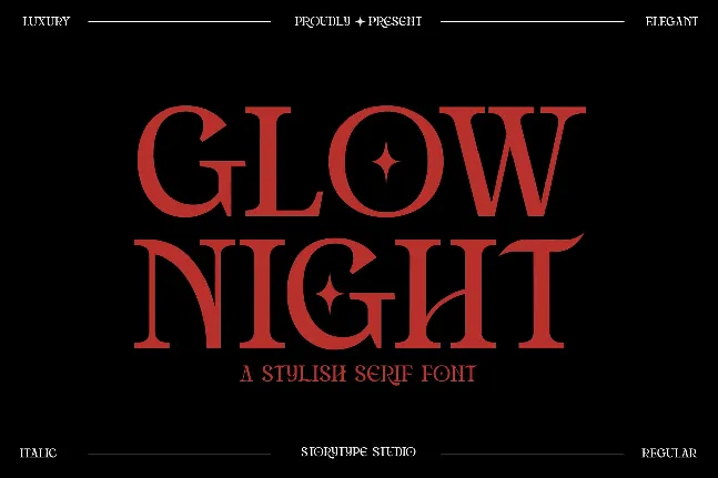 Glow Night font