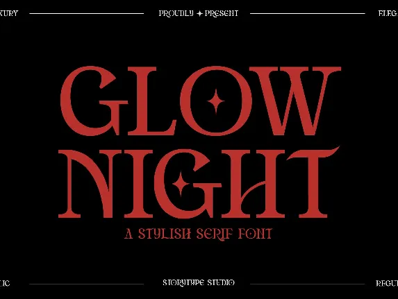 Glow Night font