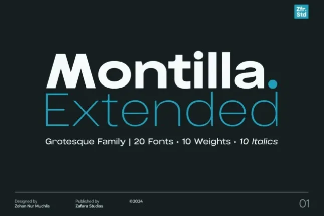 Montilla Extended font