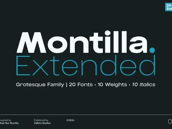 Montilla Extended font