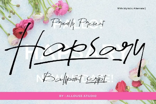 Hapsary Demo Version font