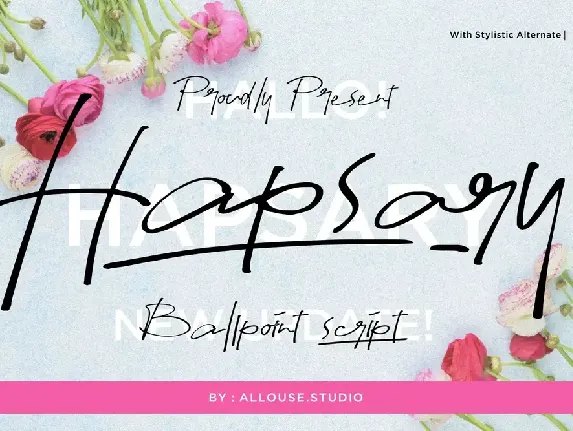 Hapsary Demo Version font