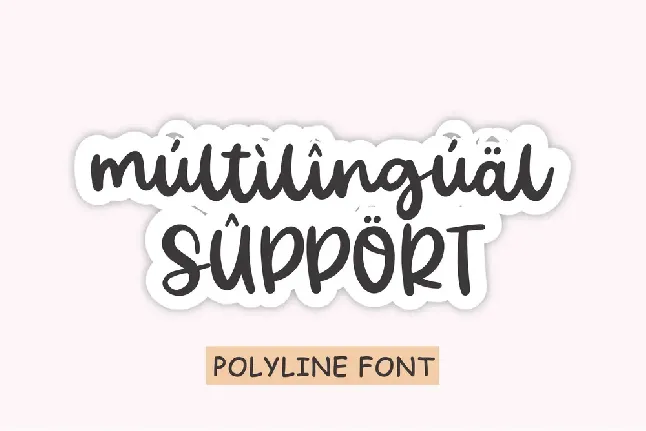 Polyline font