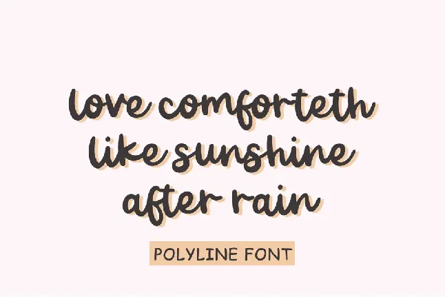 Polyline font