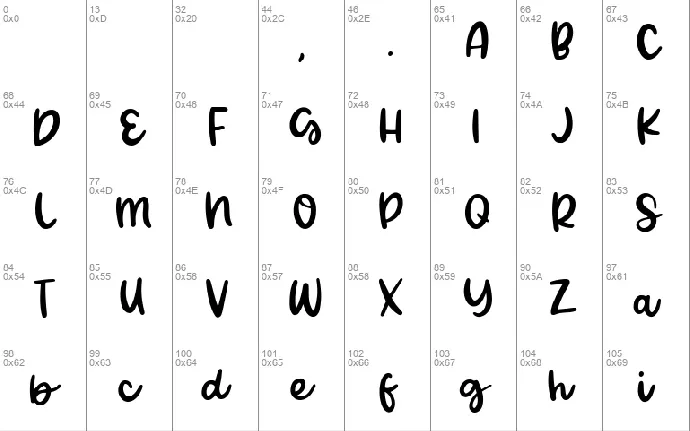 Polyline font