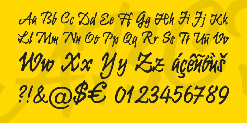 Krugmann Brush font