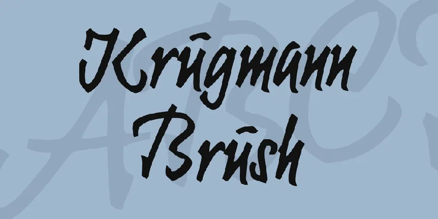 Krugmann Brush font