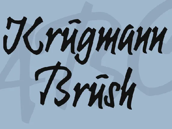 Krugmann Brush font