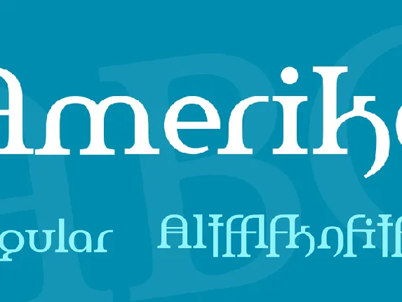 Amerika font