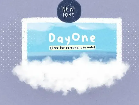 DayOne Handwritten font