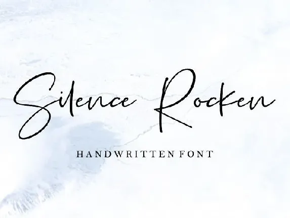 Silence Rocken Handwritten font