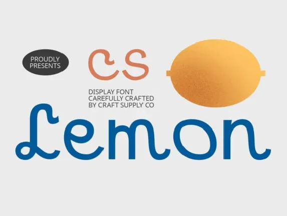 CS Lemon font