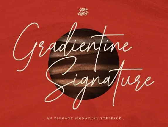 Gradientine Signature font