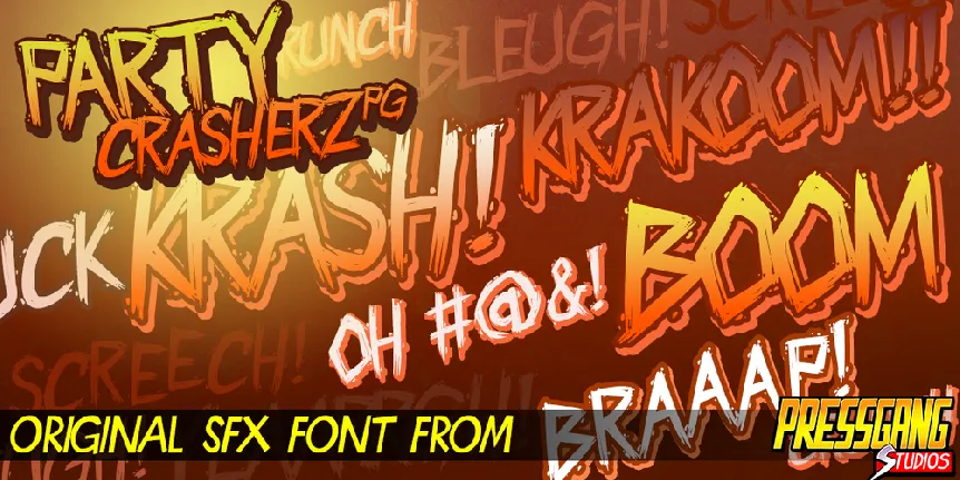 Party Crasherz PG font