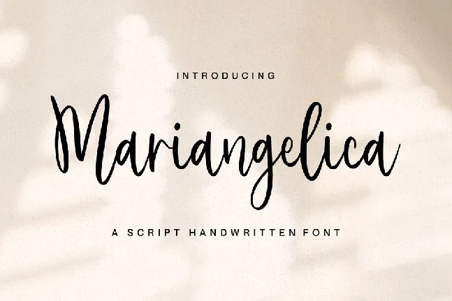 Mariangelica font