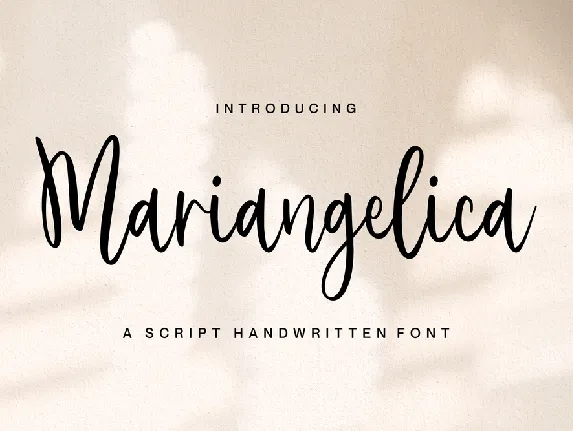 Mariangelica font