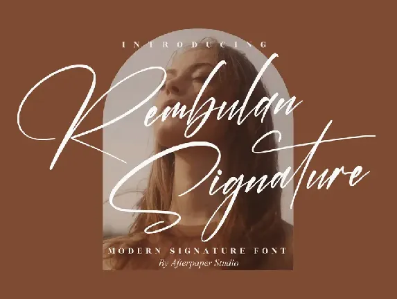 Rembulan Signature font