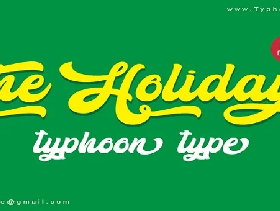 The Holiday font