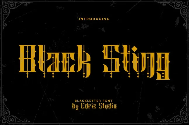 Black Sting font