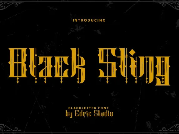 Black Sting font