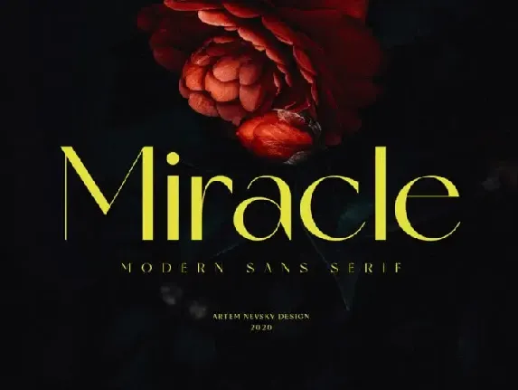 Miracle Sans Serif font