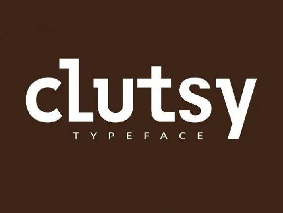 Clutsy Display font