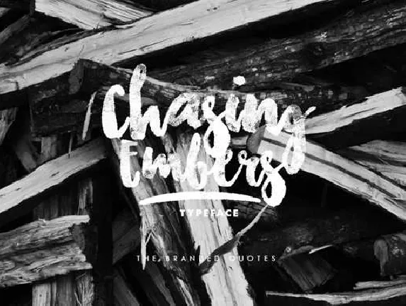 Chasing Embers Typeface Free font