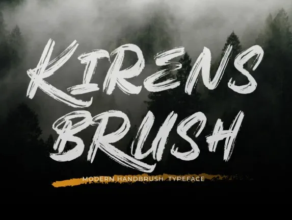 Kirens Brush font