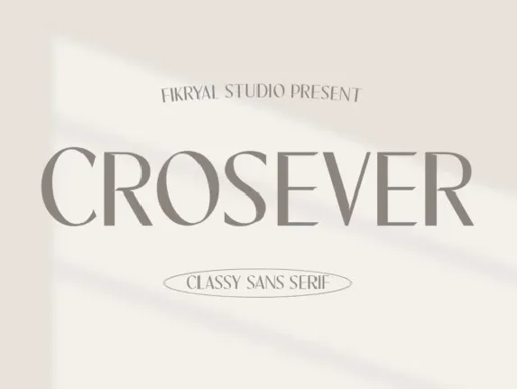 Crosever font