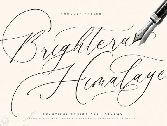 Brightera Himalaye font