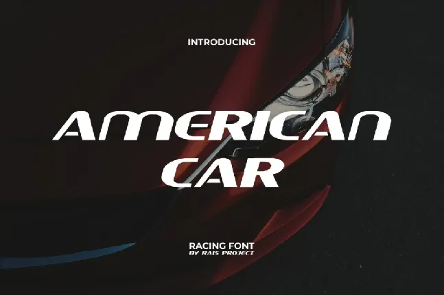 AmericanCarDemo font