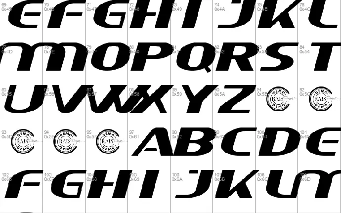 AmericanCarDemo font