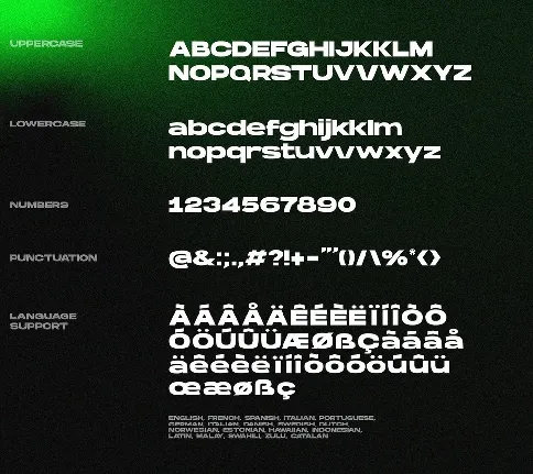 Hanson Bold font