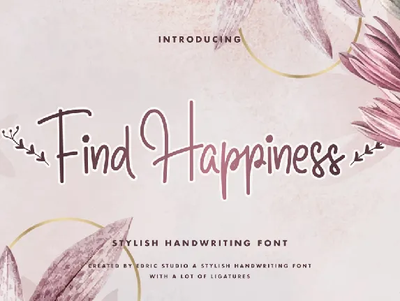 Find Happines font