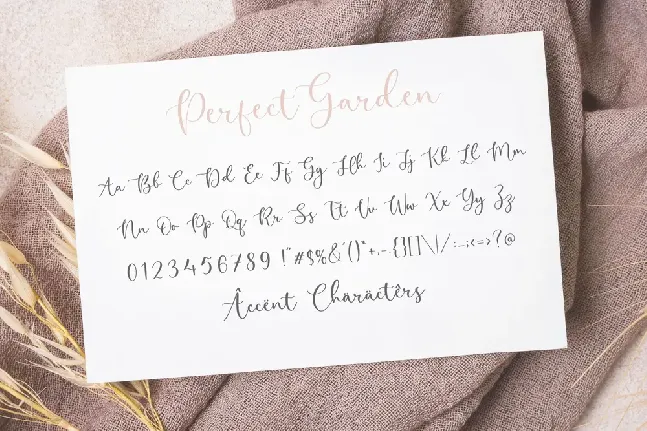 Perfect Garden font