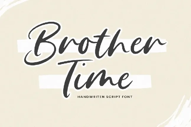 Brother Time font