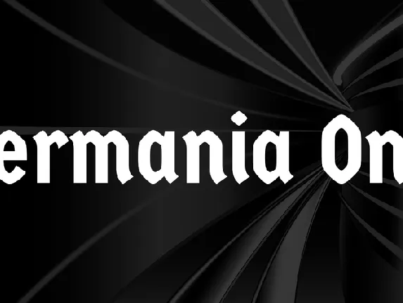 Germania One font