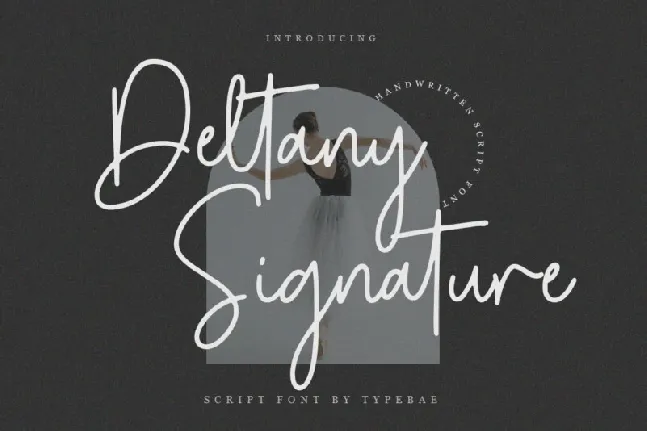 Deltany Signature font