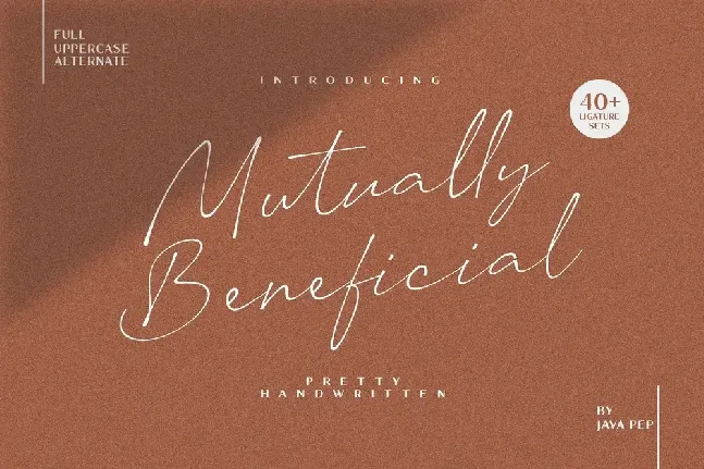 Mutually Beneficial font