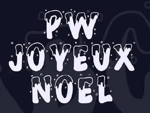 PW Joyeux Noel font